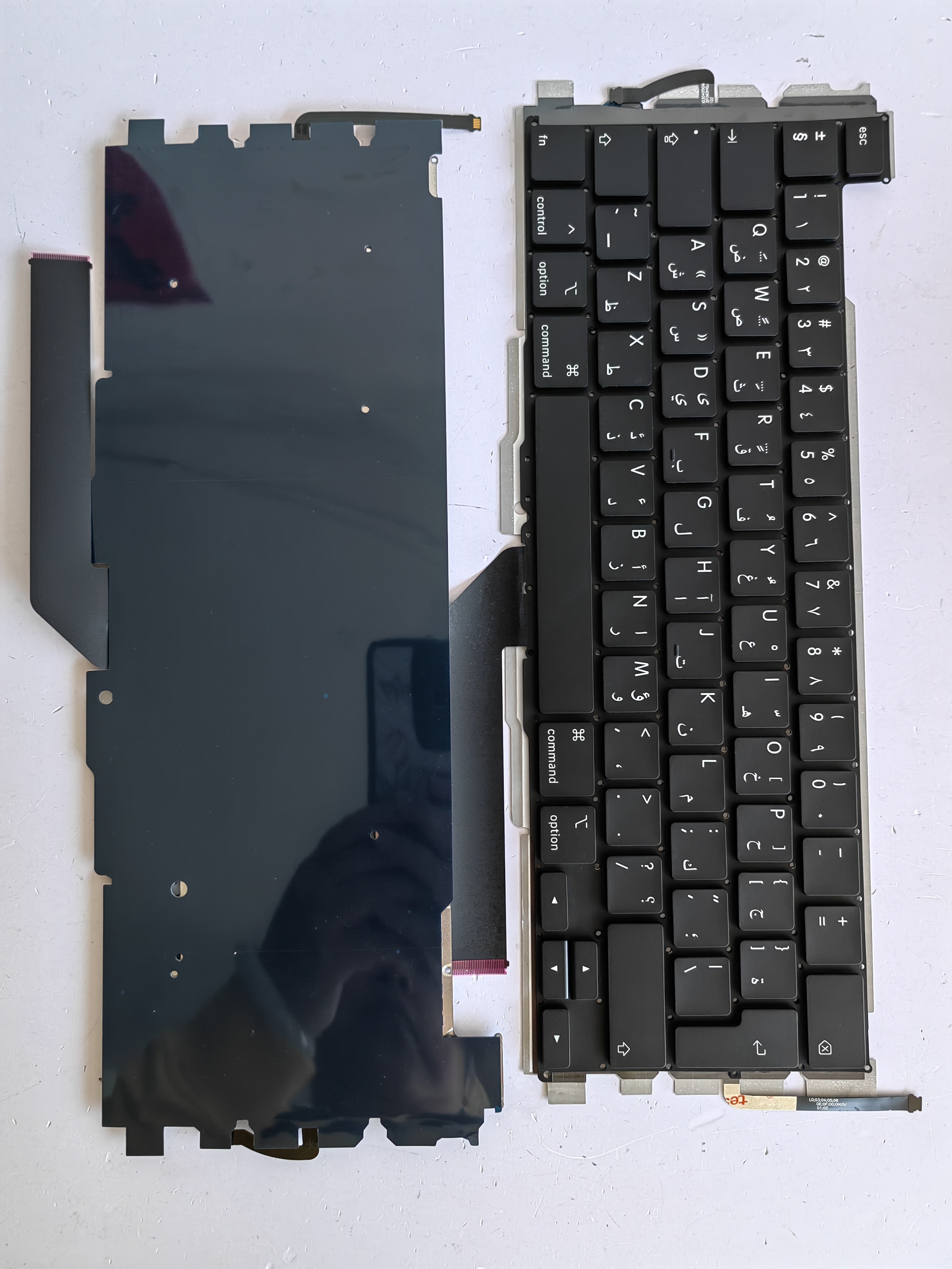 Picture of New Replacement Laptop Keyboard For APPLE A2141 Enter BLACK Backlit AR Layout